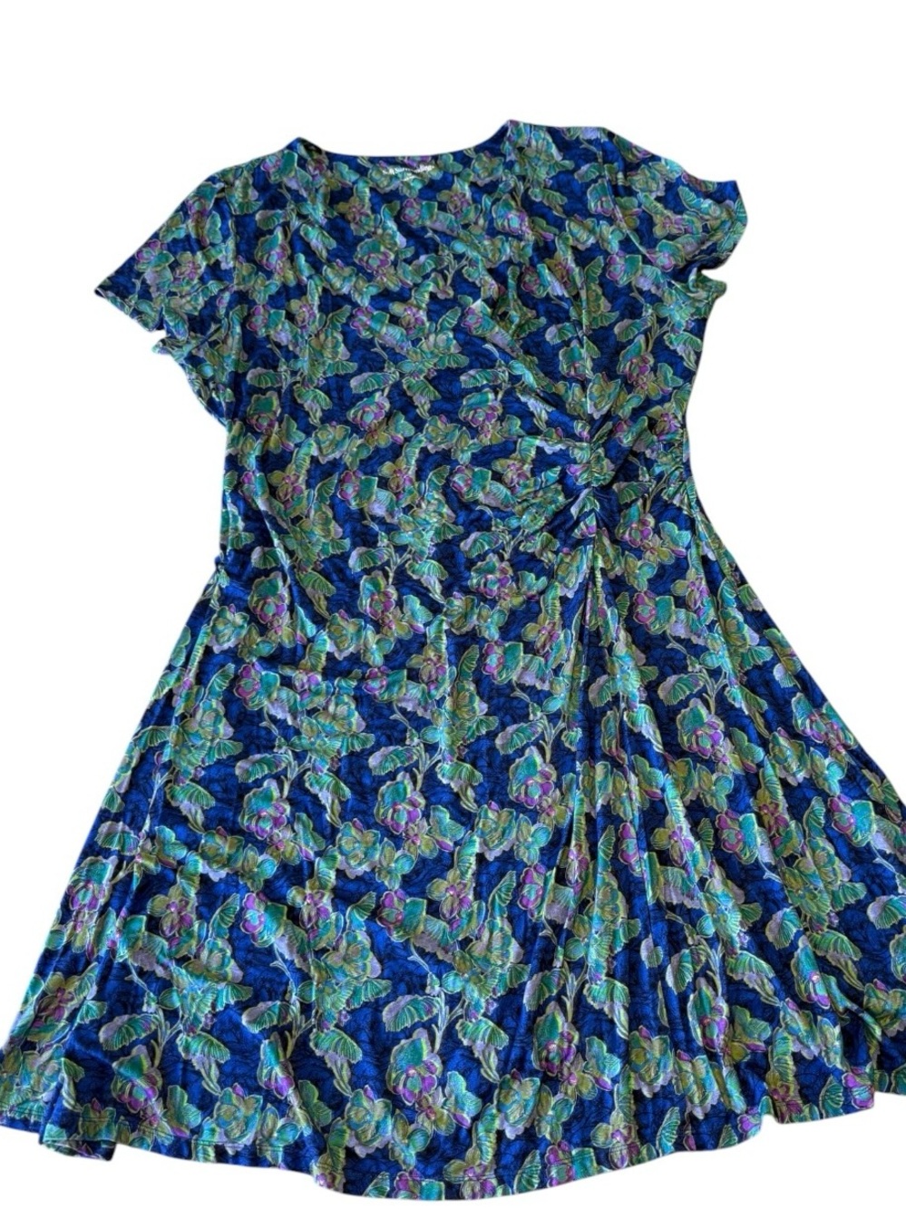 Soft Surroundings Floral Giselle Faux Wrap Cottage Core Garden Country Travel 1X - Picture 4 of 12